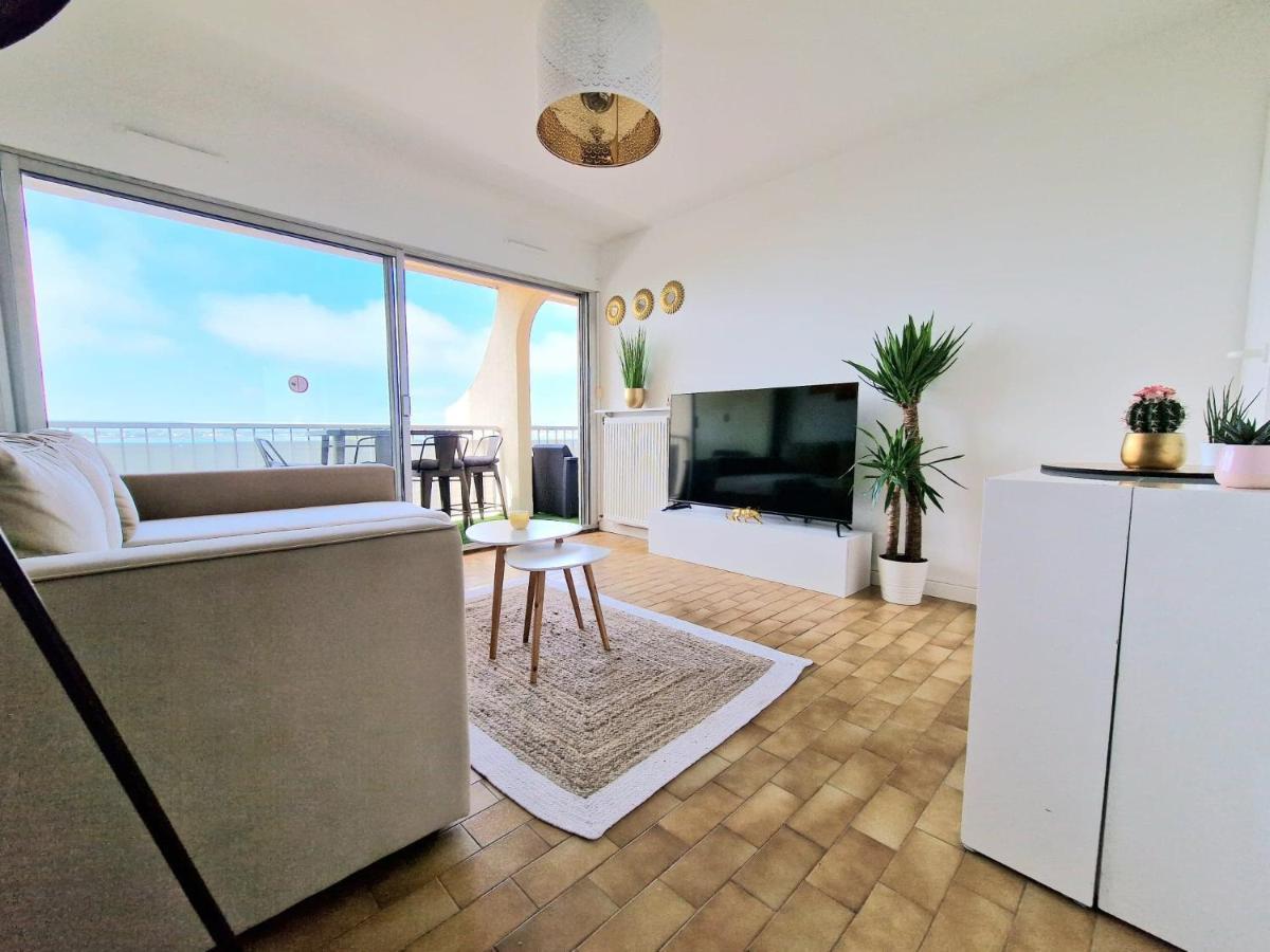 Appartement 1Ere Ligne Piscine Terrasse Au Bord De La Plage Front De Mer Avec 6 Velos Palavas-les-Flots Eksteriør billede