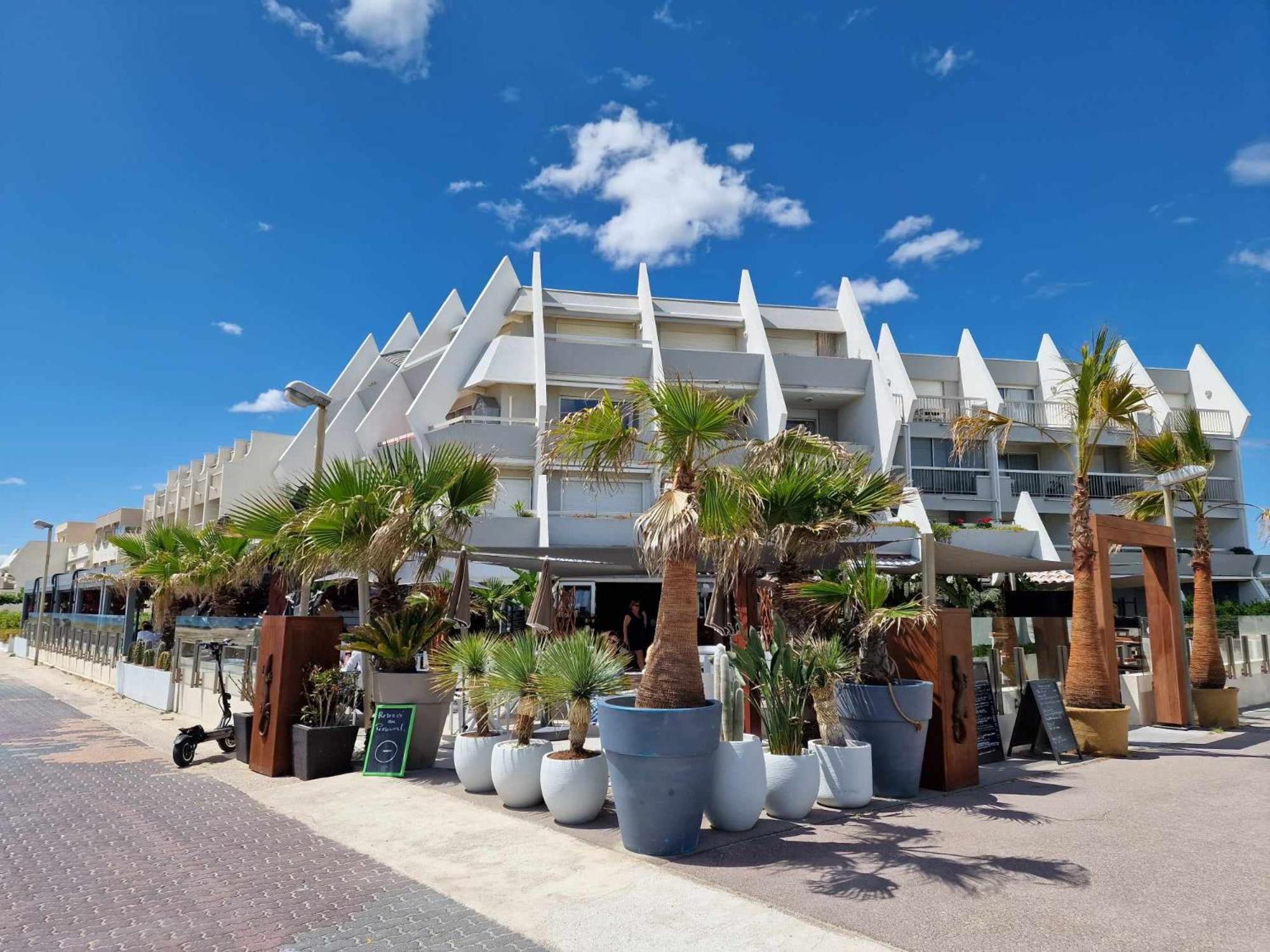 Appartement 1Ere Ligne Piscine Terrasse Au Bord De La Plage Front De Mer Avec 6 Velos Palavas-les-Flots Eksteriør billede